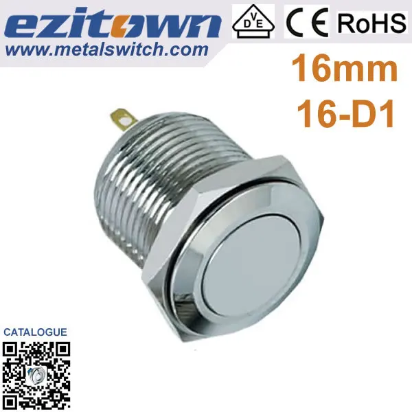 countersunk head 16mm micro anti-vandal switch