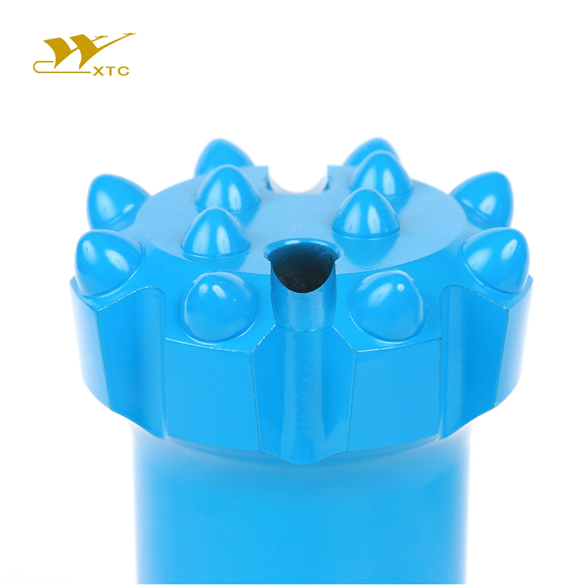 Expert in drilling engin Threaded Blue Tungsten Carbide Flat Face Hydro-electrical Etc. Tube Drill Bit Good Abrasive Tc Ball Tapered Button Bits Series Drilling tool making