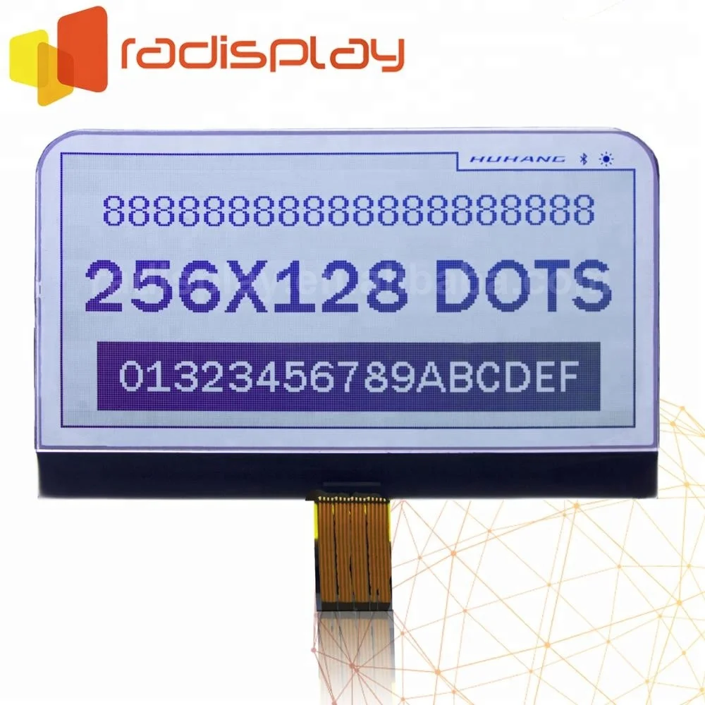 256X128 Fstn Mono Graphic Lcd Display Module