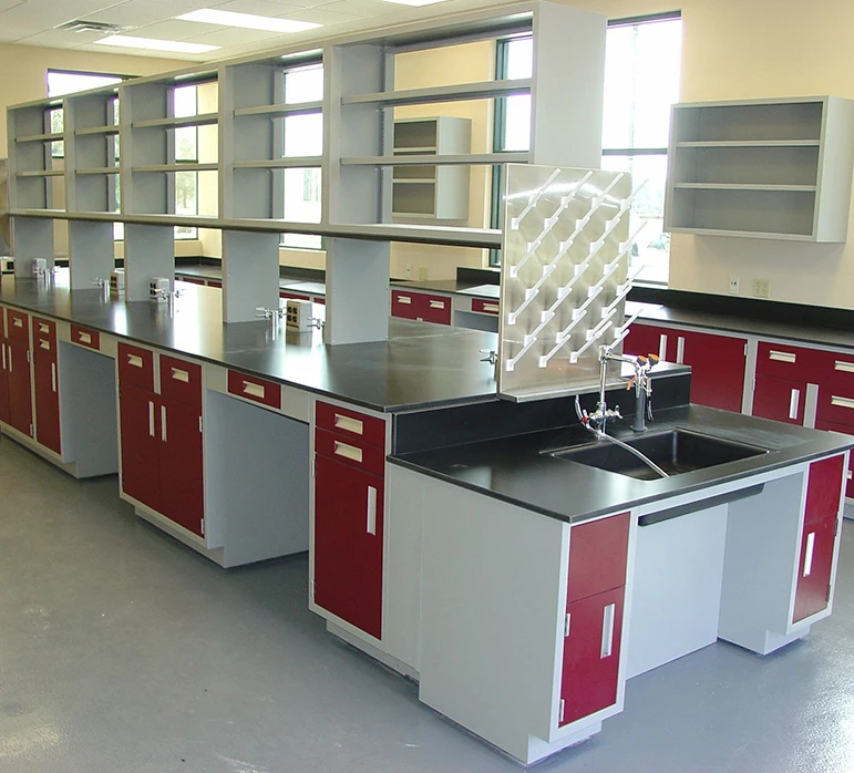 Laboratory furniture/Island center Chemical metal Lab table/ University Science customize