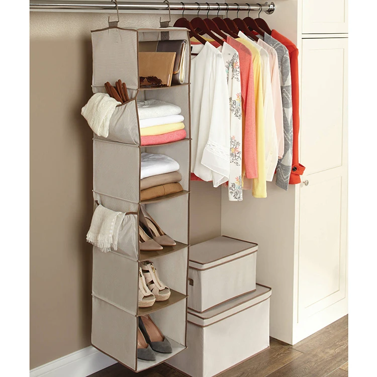 hanging closet organizer cloth storage box