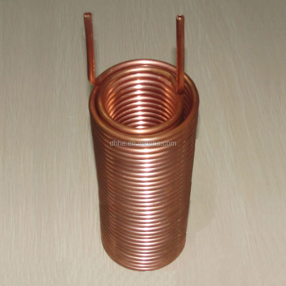 Copper tube coils for cooling system