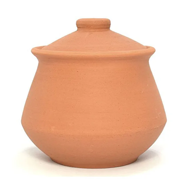 Индийский глиняный горшок маленький терракотовый для йогурта