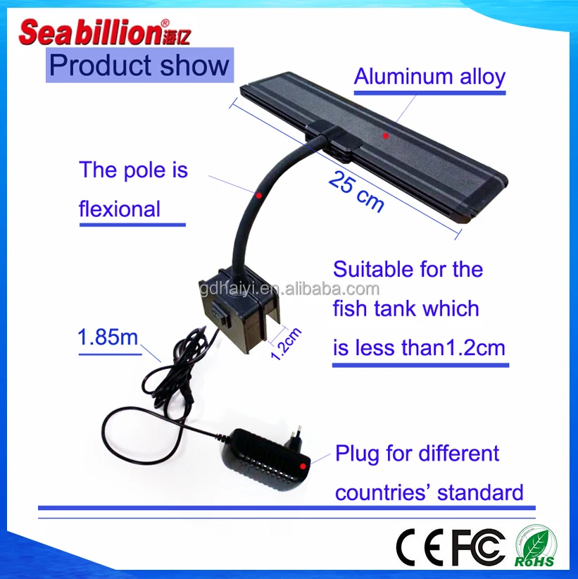 2018 New design Seabillion 13w target adjustable led aquarium clip light HL-3030D