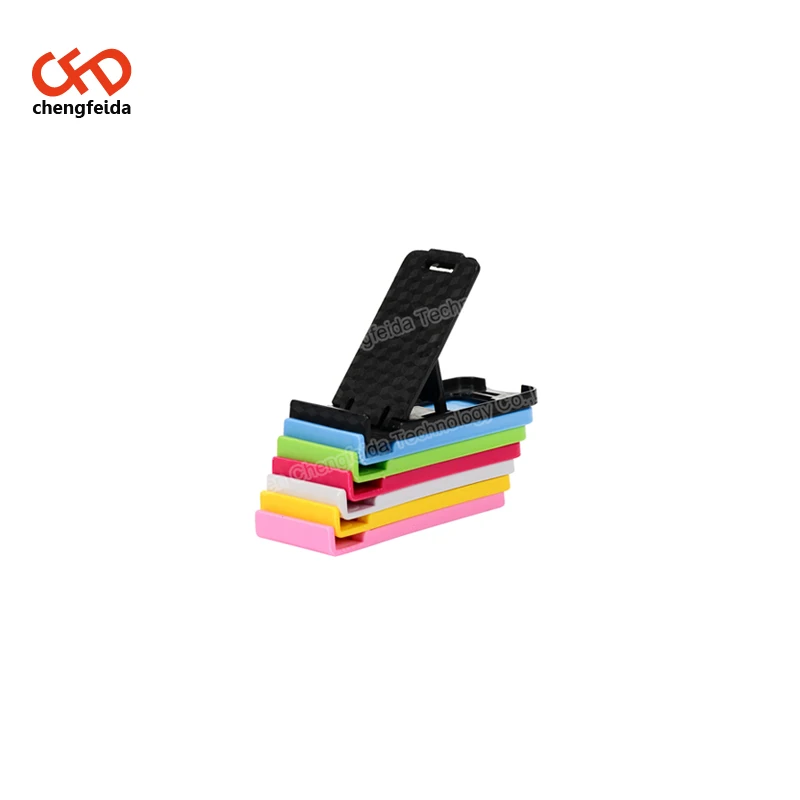 
Random color Candy Color Phone Holder Plastic Folding Dual Mobile Phone Universal Bracket FoTablet PC 