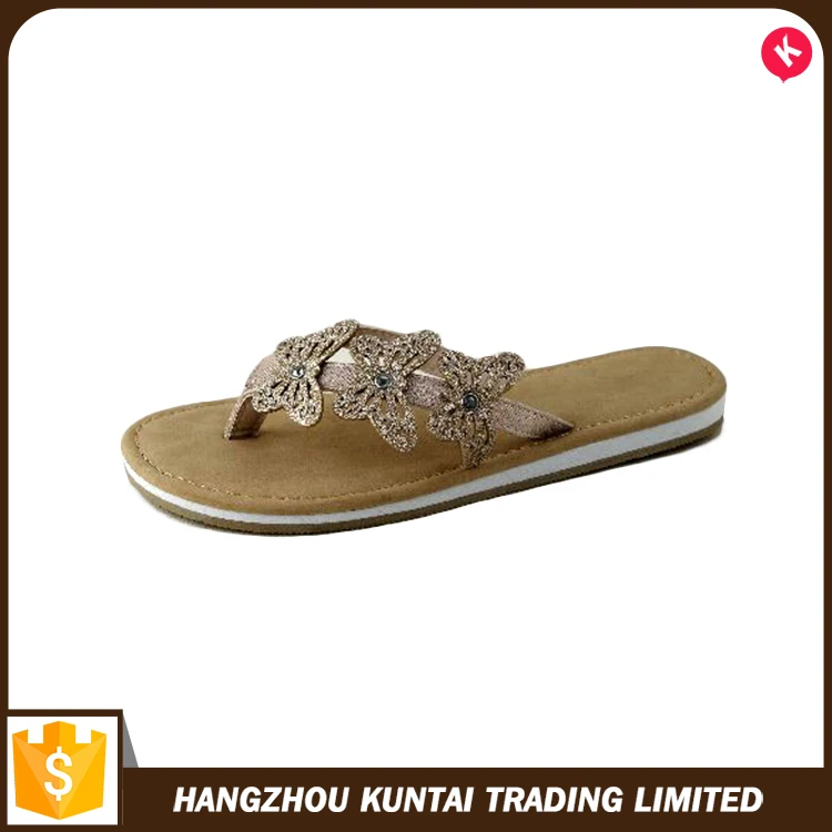 Latest cheap price for wholesale ladies flat sandals,fancy lady sandal