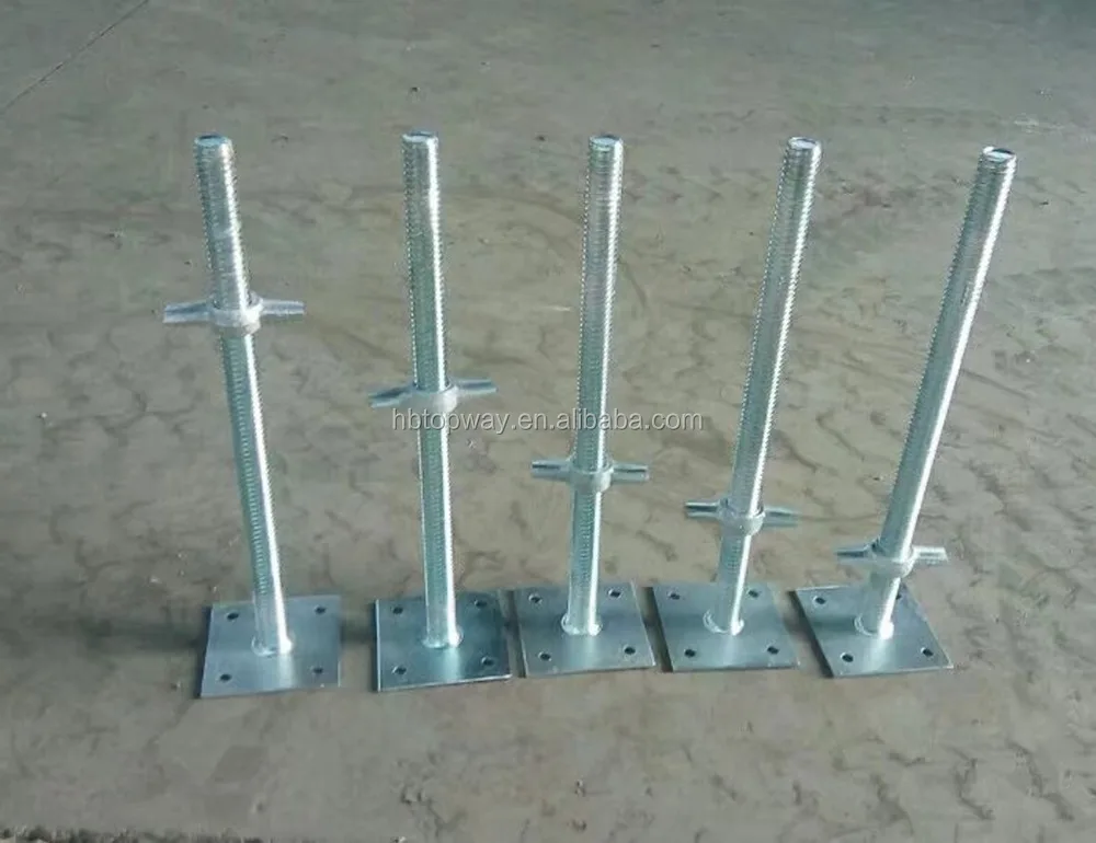 Galvanized Scaffolding Screw Jack Leveling Adjustable U head