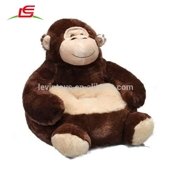 New design custom monkey shape sofa chair stuffed animal baby sofa chair