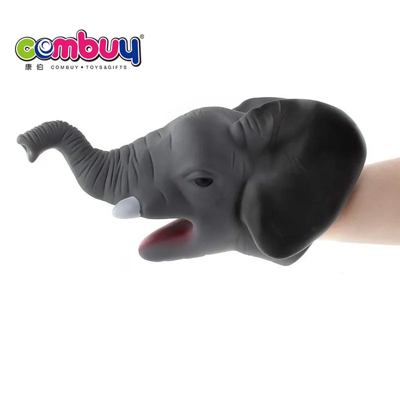 Animals hand toys pretend kids play puppet elephant