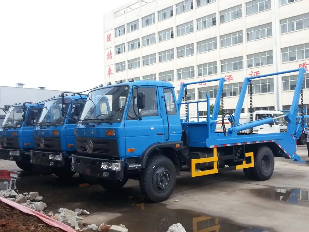 New 10 cubic meters skip bins loader garbage container rear load trash truck for recycling waste