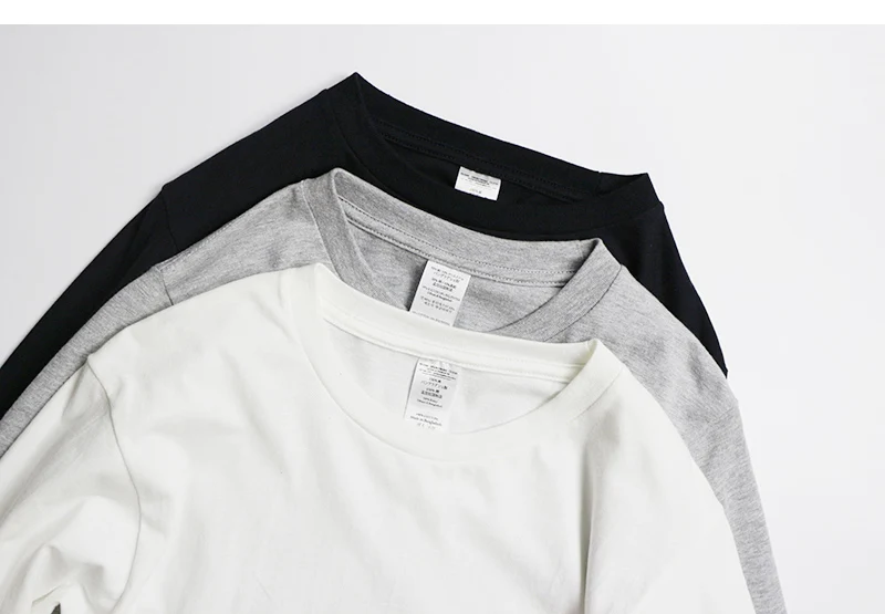 
100% cotton long sleeve blank round neck casual man polo t-shirt 