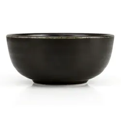 Factory direct wholesale ceramic large soup bowl,Porcelain rice bowl,Matte black salad bowl for restaurant and hotel