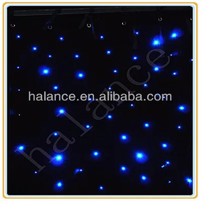 
starry sky lighting fiber optic led star cloth 