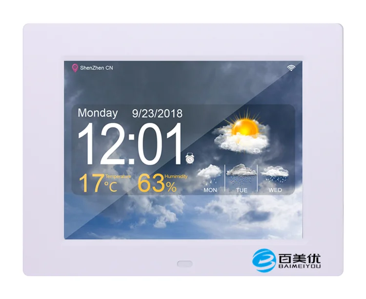 Hot Selling 8 inch digital calendar day clock dementie clock desktop clock