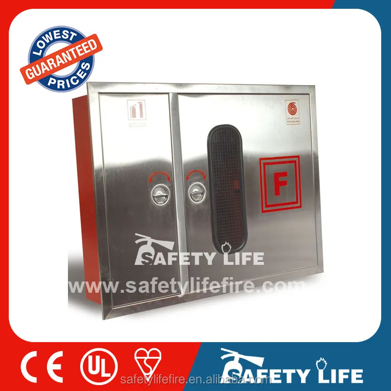 Сталь Stainlees пожарный шланг кабинет ( садовые-катушки-для-шланга 75 x 75 x 25 см )