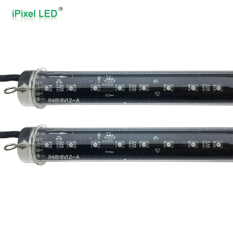 
waterproof 48leds 16pixels DC12v dream color DMX512 Digital LED vertical Tube 