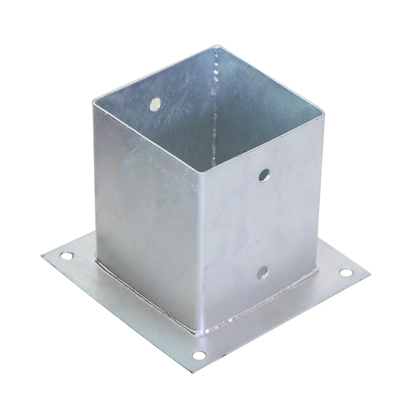 
China Factory Premium Quality Building Materials Hot-dipped Galvanized Steel Plate Post Support 
