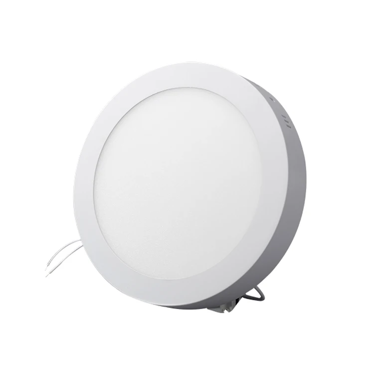 Indoor Lighting 3w 6w 9w 12w 15w 18w 24w White Surface Mounted Square Round Led Panel Light