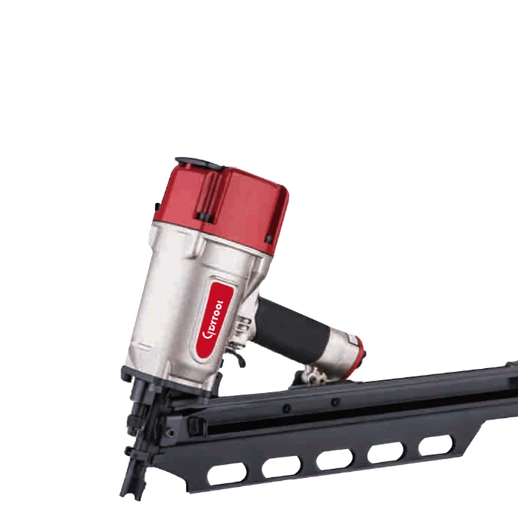 Professional Frame Nail Gun GDY-SRN9021L, 21 Degree Plastic Collated Strip long magazine Framing Nail Gun Pneumatic Frame Nailer