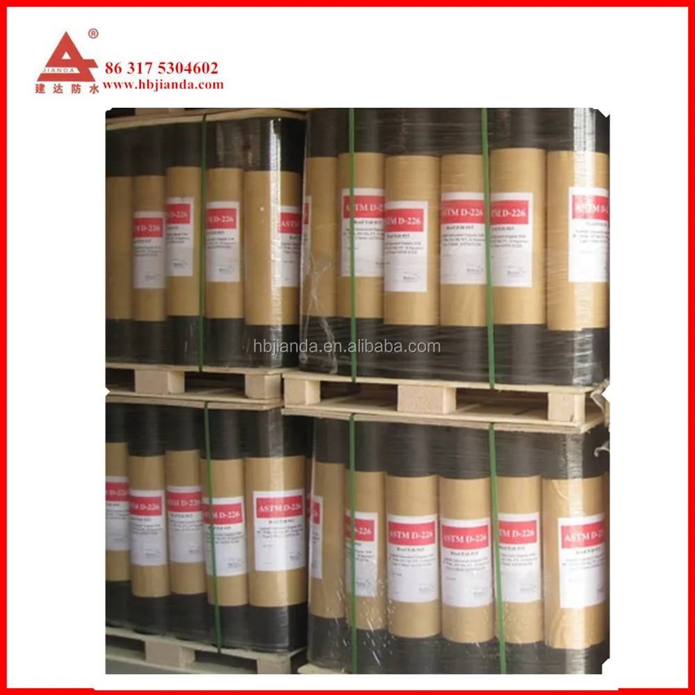 America standard asphalt paper and asphalt roofing felt