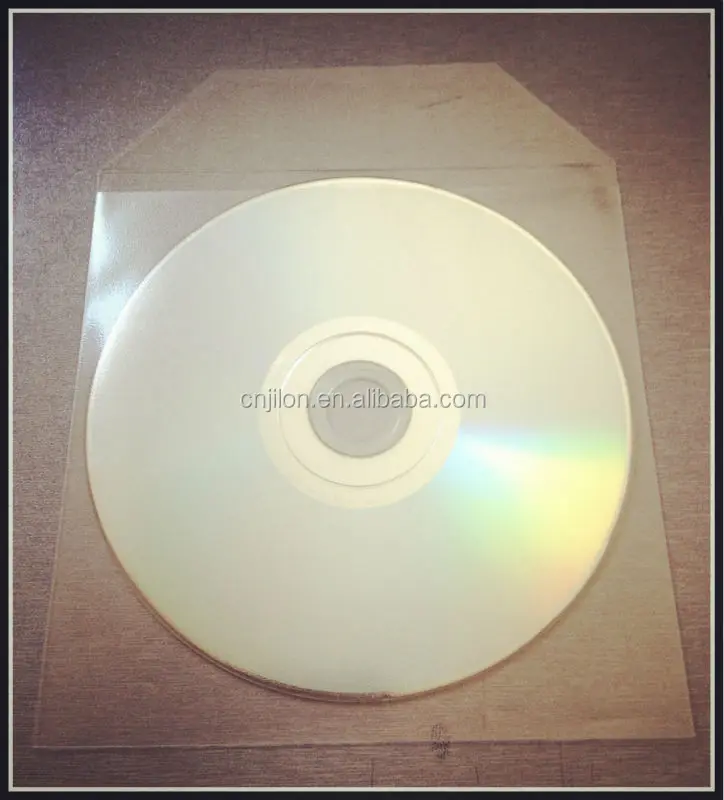 Clear CPP CD DVD Envelope/Disc CD Sleeves pocket with flap