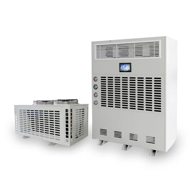 20L/H Industrial Metal Refrirant Dehumidifier with Air Cooling Heating Functions Compressor Core Component