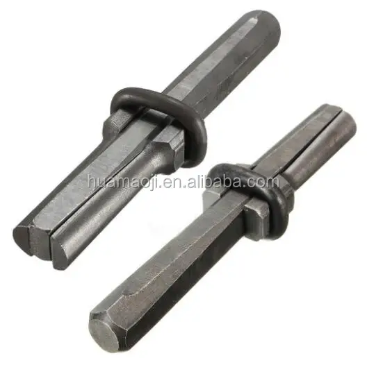 diameter 22mm china  handheld efficient manual rock splitter wedges stone splitters  low price durable wedge and feathers