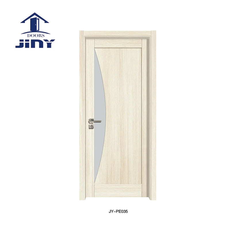 
Popular interior wood french door Glass swing open 