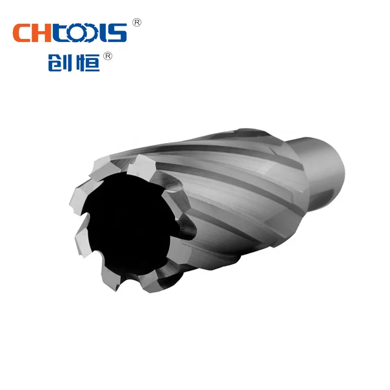 CHTOOLS High-Speed Tungsten Carbide Annular Cutter Set Carbide Core CNC Mode Stainless Steel Hand Drill Bit for Metal Drilling