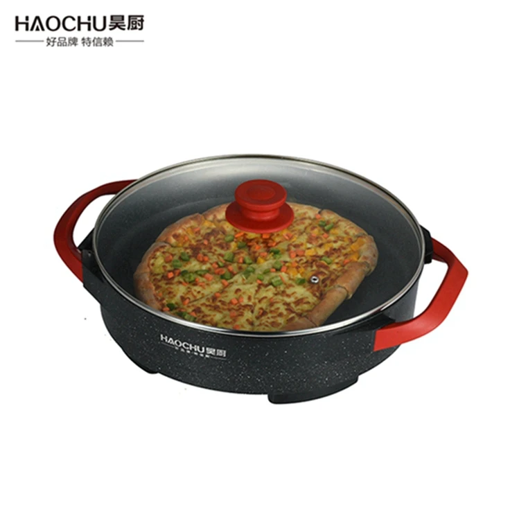 
40cm Multi Functional Stone Non Stick Electric Pizza Frying Pan 
