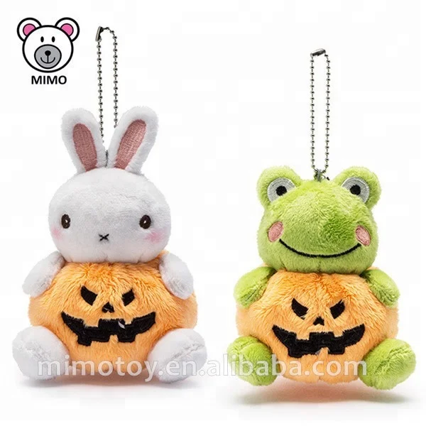 Various Stuffed Animal Head Plush Toy Dog Keychain / Keyring With Hat LOW MOQ Wholesale Mini Soft Plush Christmas Dog Keychain