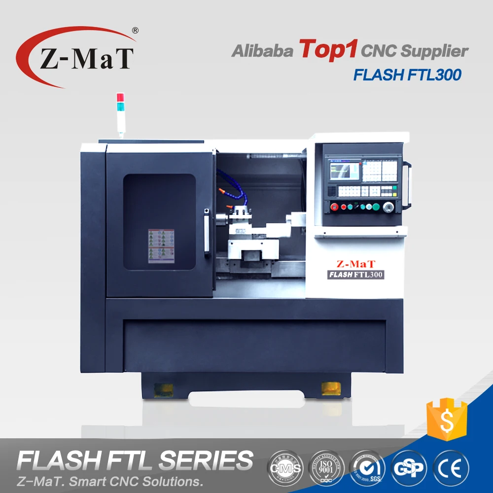 FTL300 high speed small cnc machinery tools lathe with tailstock