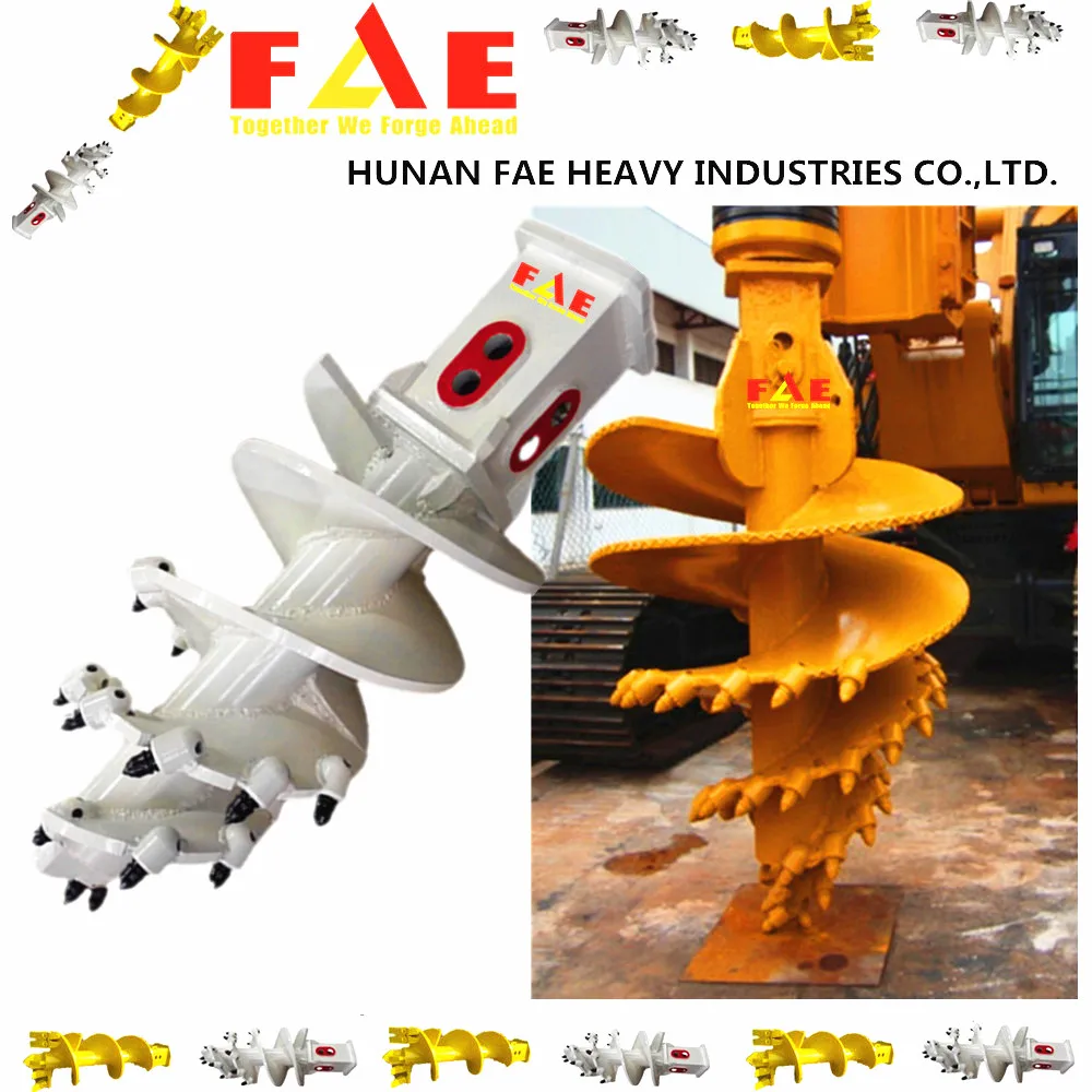 Quality hydraulic rock earth auger for hard rock