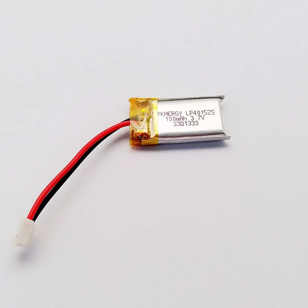 100mAh 3.7v li-polymer battery LP401525 small rechargeable batteries smallest lipo battery