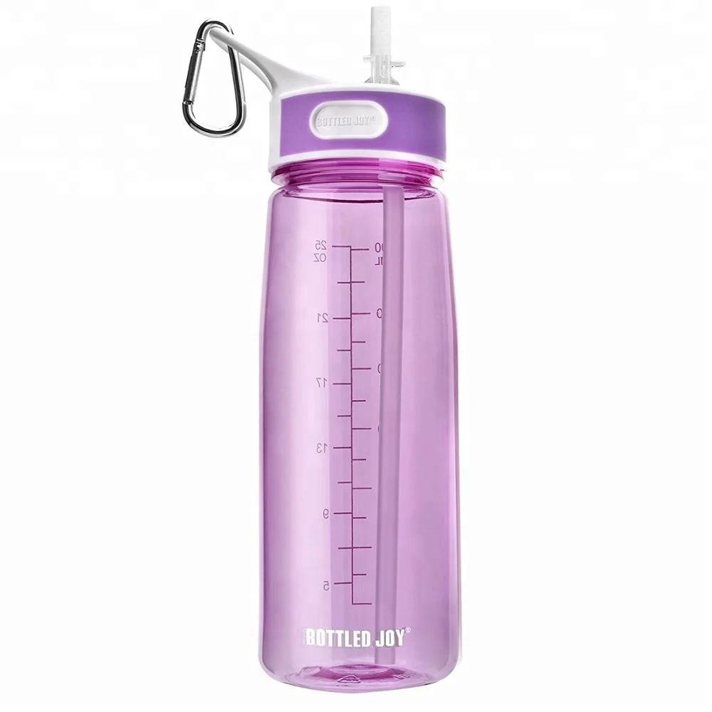 
Joyshaker BottledJoy Color Vary 800ML No Leaking BPA Free Clear Tritan Plastic Sports Water Bottle with Flip Top Straw 