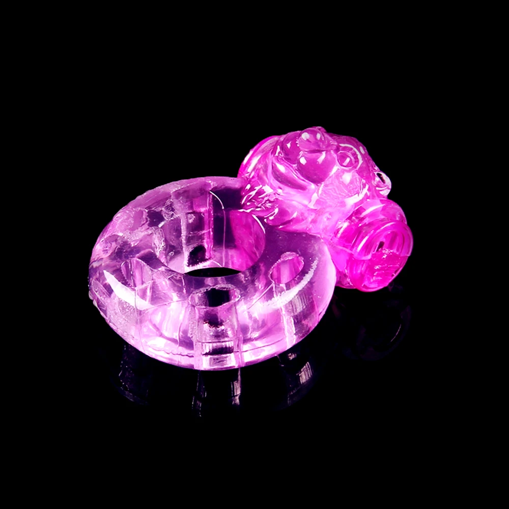 
100% Safety Material Vibrating Cock Ring Rabbit 