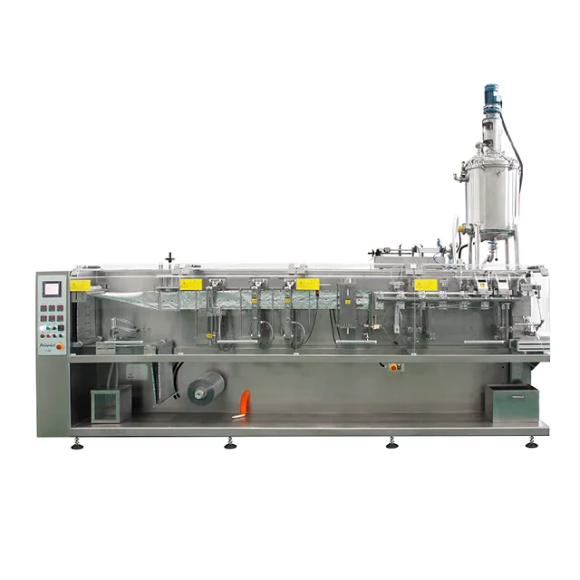 High quality Full Automatic HFFS From Fill  seal bagging paste special shape doypack horizontal packing machine