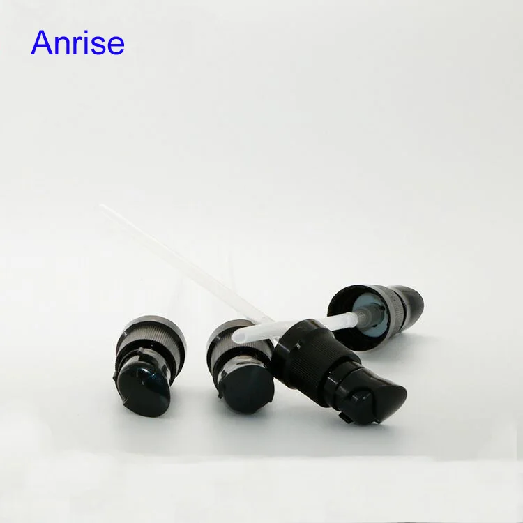 30ml 50ml 100ml Amber Glass Treatment Pump Spray Serum Bottle Empty Brown Duck Spray Essential Oil Bottle with Black Spray Cap