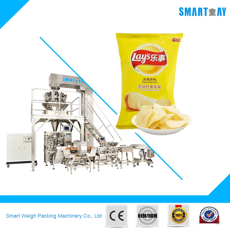 Pillow Bag Automatic Nitrogen Potato Chips Packing Machine Price