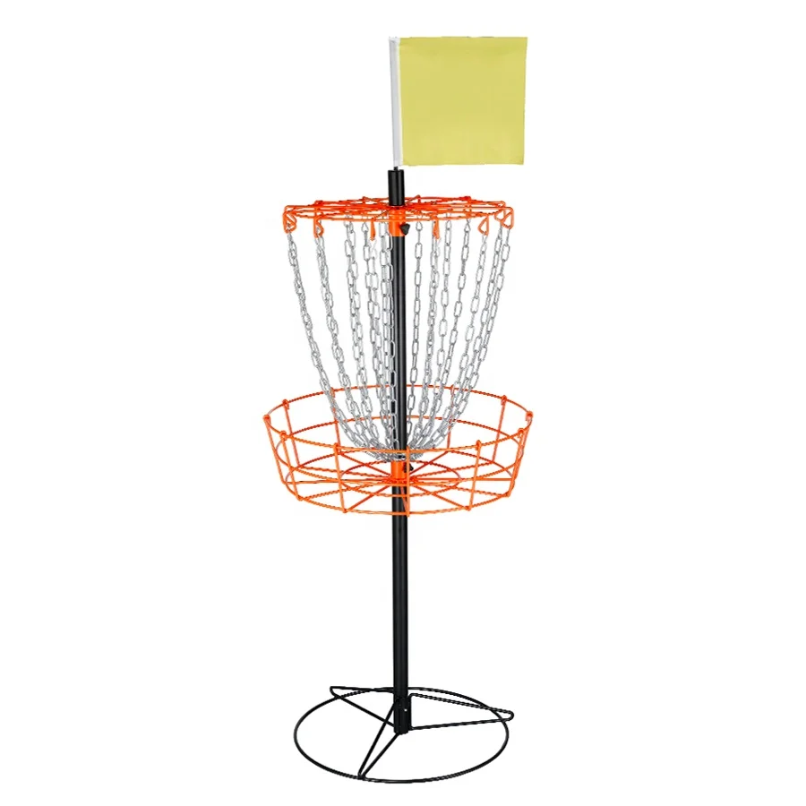 PDGA approved Bullseye Precision Black powder coating Disc Golf Basket