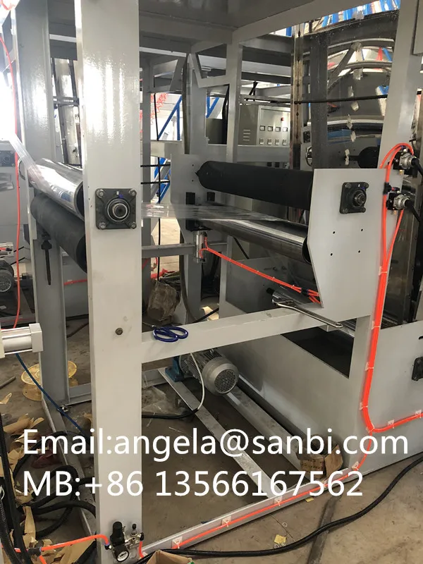 Двухслойная высокоскоростная машина для выдувания полипропиленовой/полипропиленовой пластиковой пленки (CE)