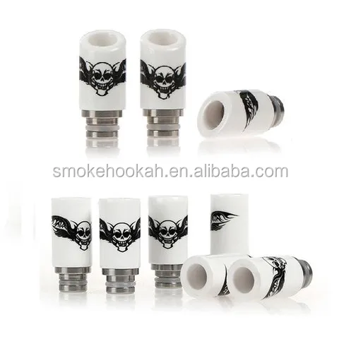 American flag/skull printing Most popular 510 ceramic SS drip tip