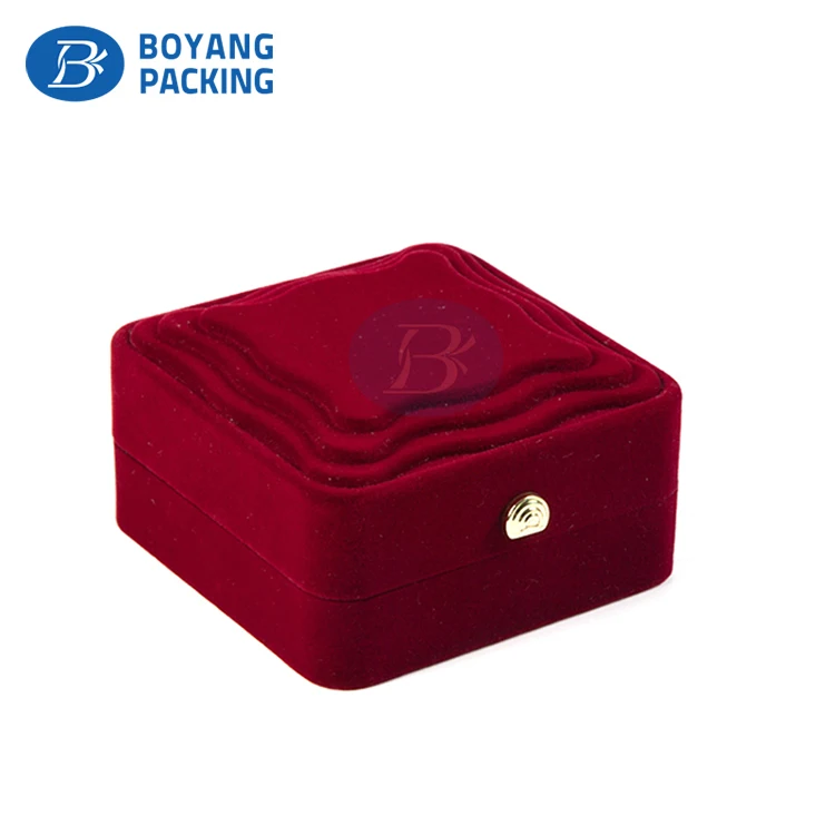 Wholesale Design More Styles Cute Felt Velvet necklace bracelet Jewelry Box with silk Lining