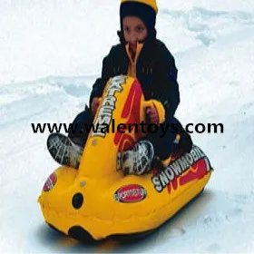 XQ MAX INFLATABLE SNOWMOBILE SNOW SLEDGE JET SKI RIDER TOBOGGAN ICE SLEIGH SLED SLIDE