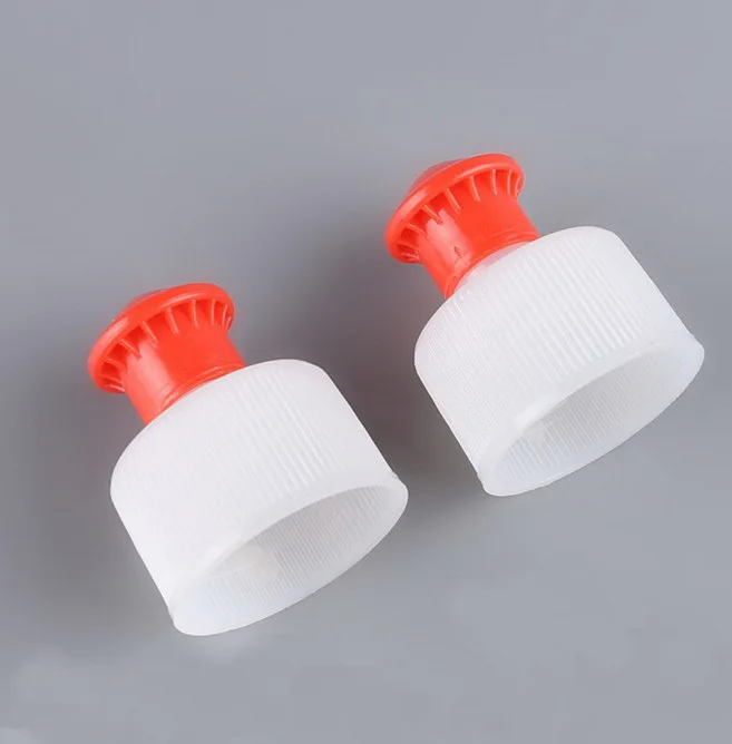 28mm plastic screw water bottle push pull cap