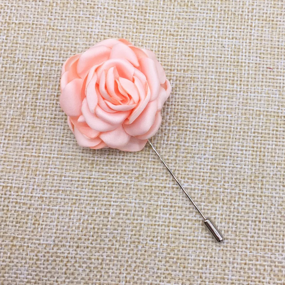 Мужская новейшая шелковая брошь в наличии, булавки для одежды с цветами из ткани