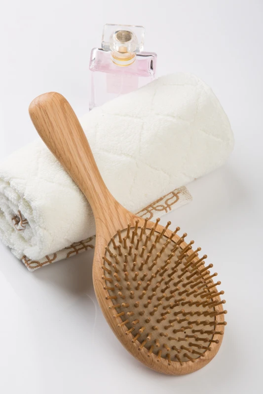 bamboo hair brush set cheap magic cushion wood brush with massage scalp needle for women beauty care  ningbo factory