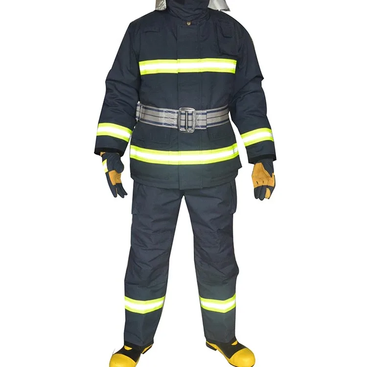 Сертифицированный EN469 Пожарный Костюм Nomex светоотражающая защитная одежда с высокой видимостью водонепроницаемая
