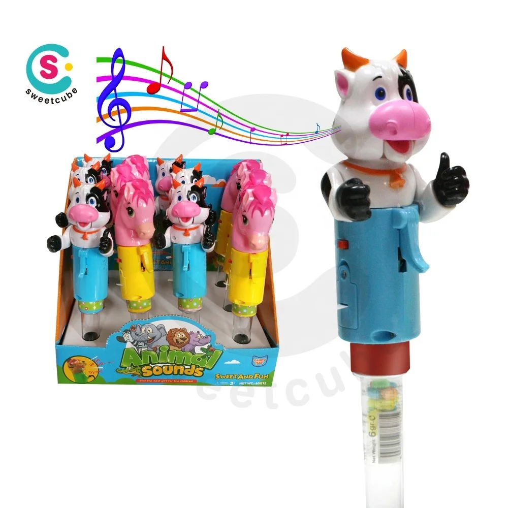 Sweetcube giggle Elephant cheap candy toy with music