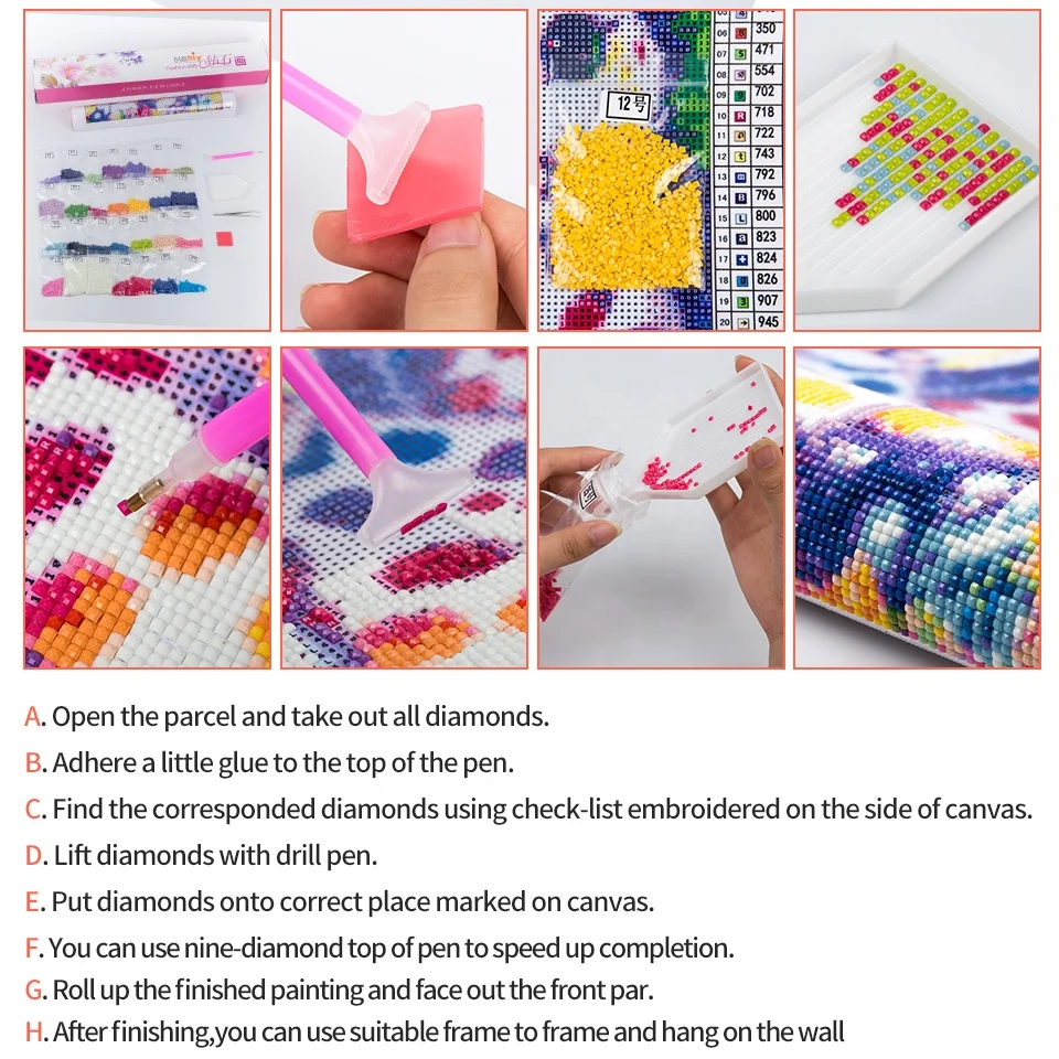 HOT Selling Animal 100% Full 5D Diamond painting/Rhinestones Diamond Mosaic